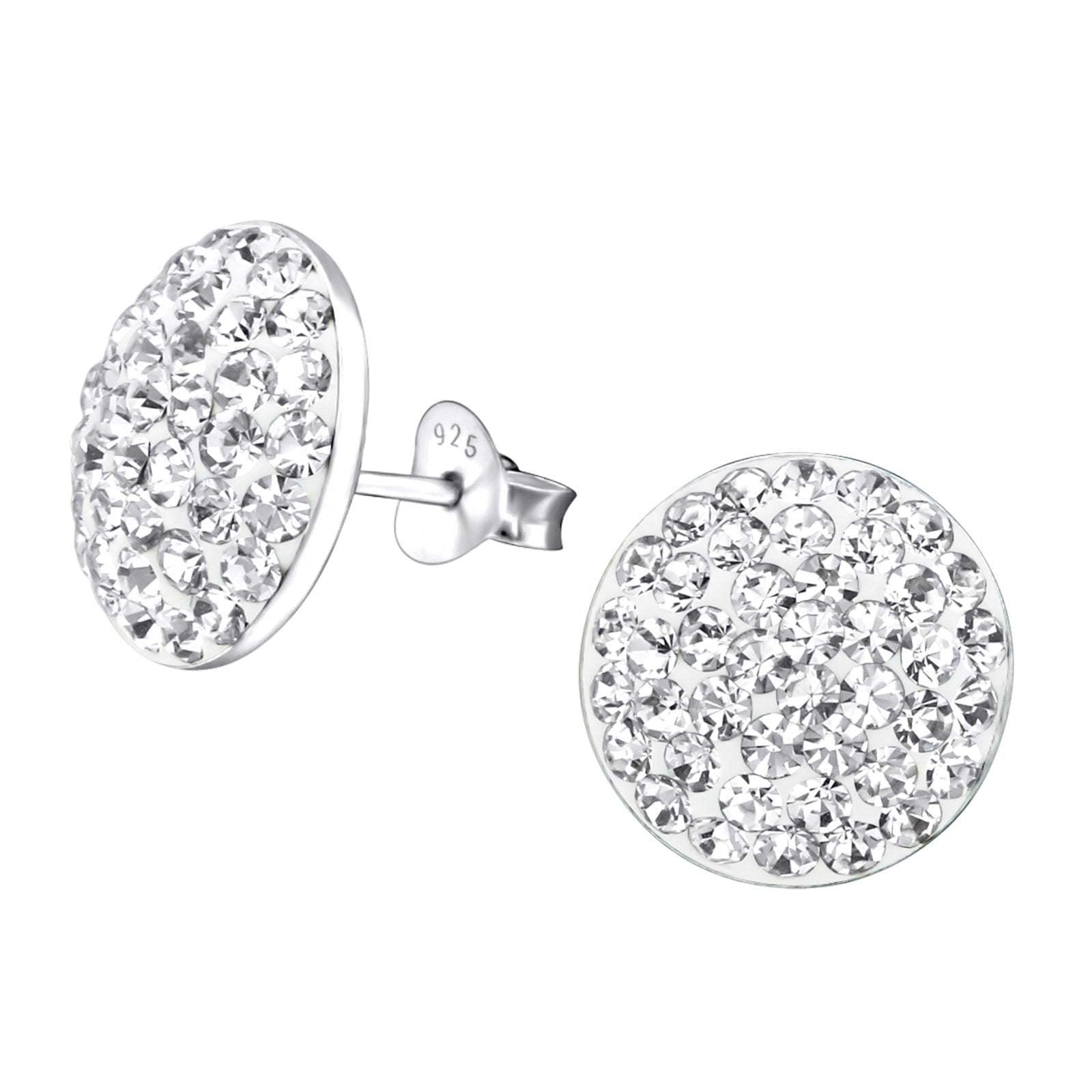 Hopeiset nappikorvakorut