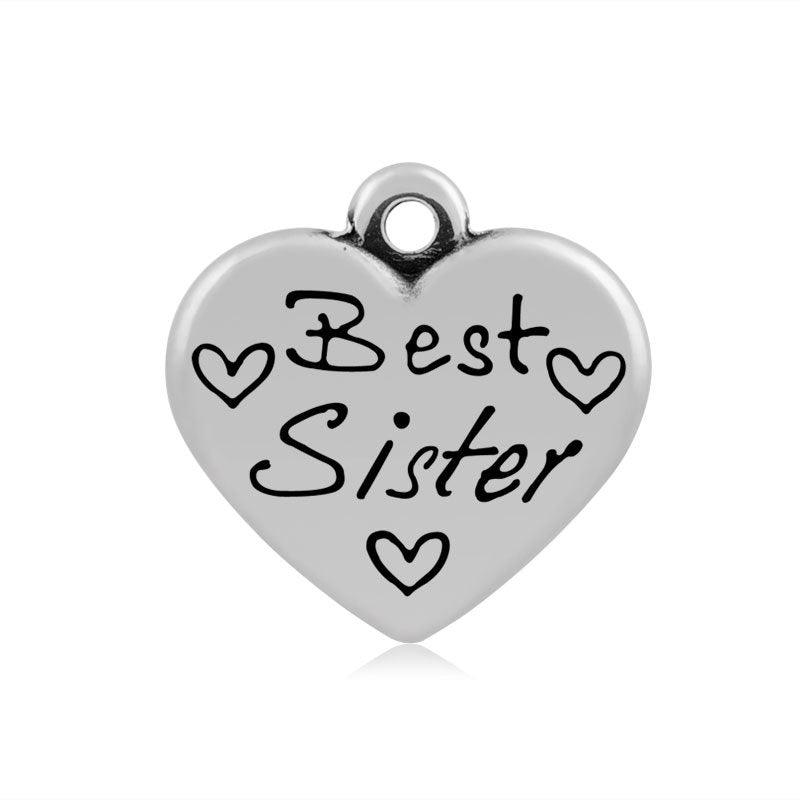 Kirurginteräsriipus, tekstikoru Best Sister