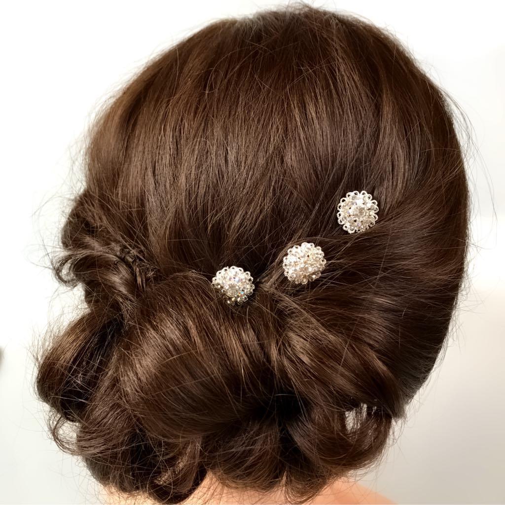 Hair ornament, Lace crystal breathless