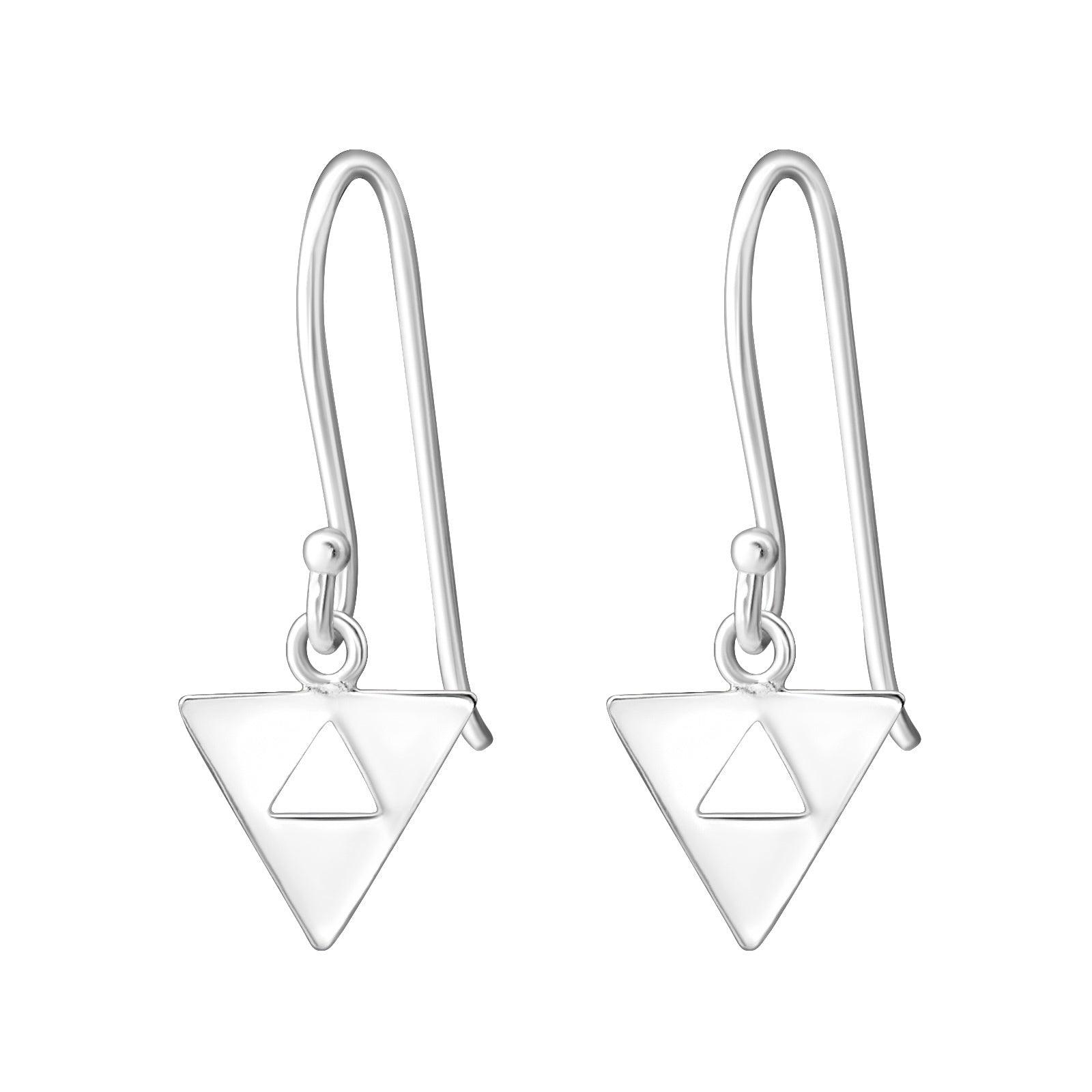 Hopeiset korvakorut, MINIMALISM/Triangle