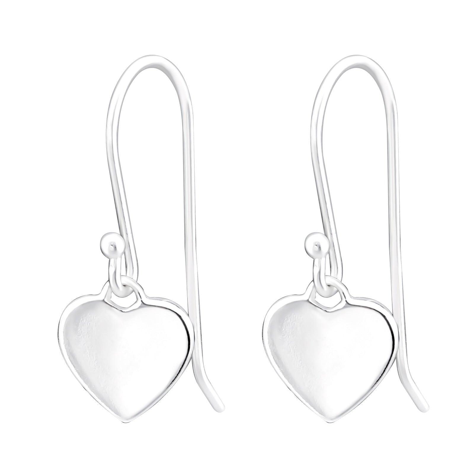 Silver earrings, MINIMALISM/Heart