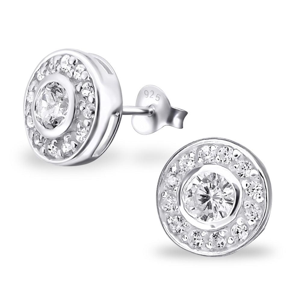 Hopeiset korvanapit, Luxury Cubic Zirconia