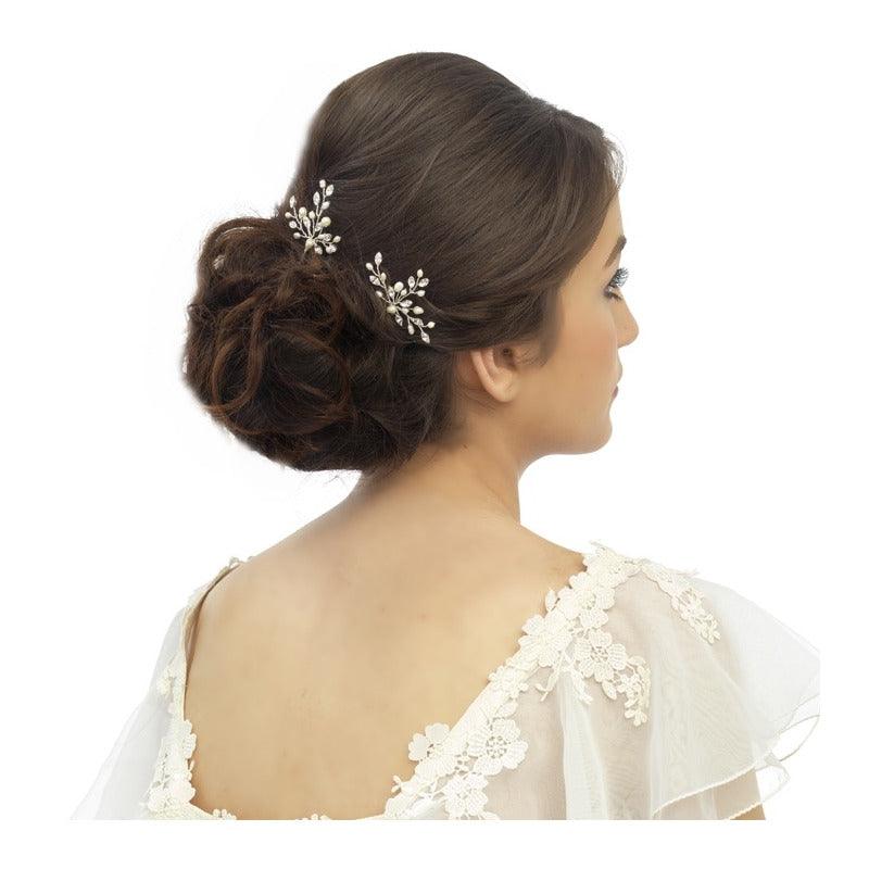 Hiuskoru, ATHENA BRIDAL|Silver Hairpin with Freshwater Pearls
