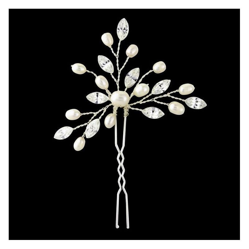 Hiuskoru, ATHENA BRIDAL|Silver Hairpin with Freshwater Pearls