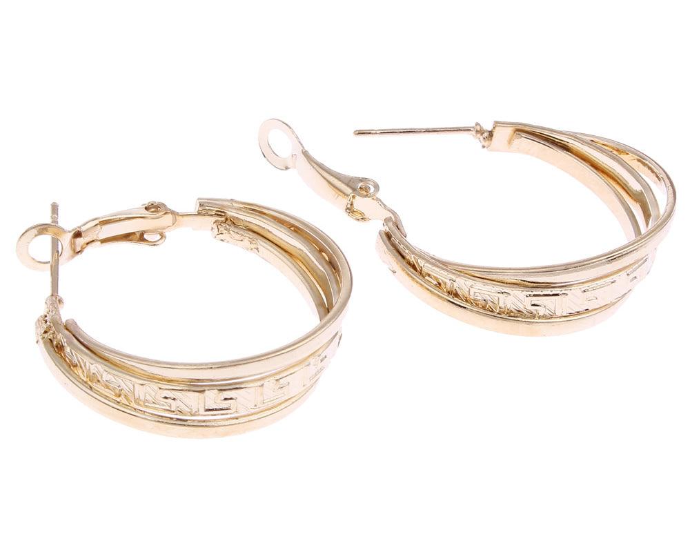 Korvakorut, korvarenkaat, KOA Collection/Greek Goddess Gold Hoops