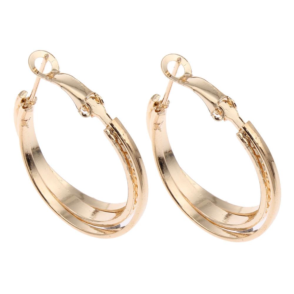 Korvakorut, korvarenkaat, KOA Collection/Simple Decoration Gold Hoops