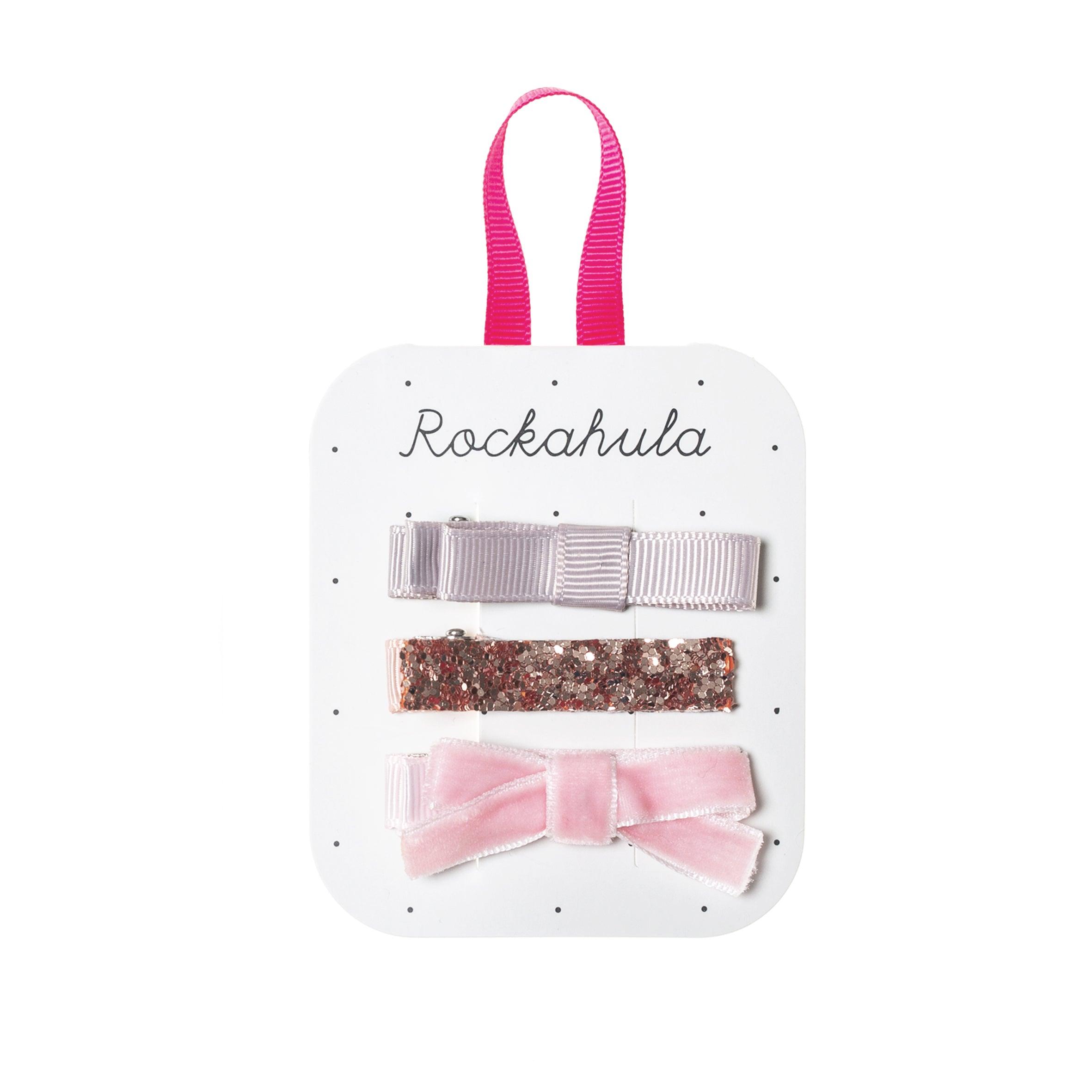 Hiuskoru/pinni, Rockahula KIDS|Sparkle Bar Clips Pink