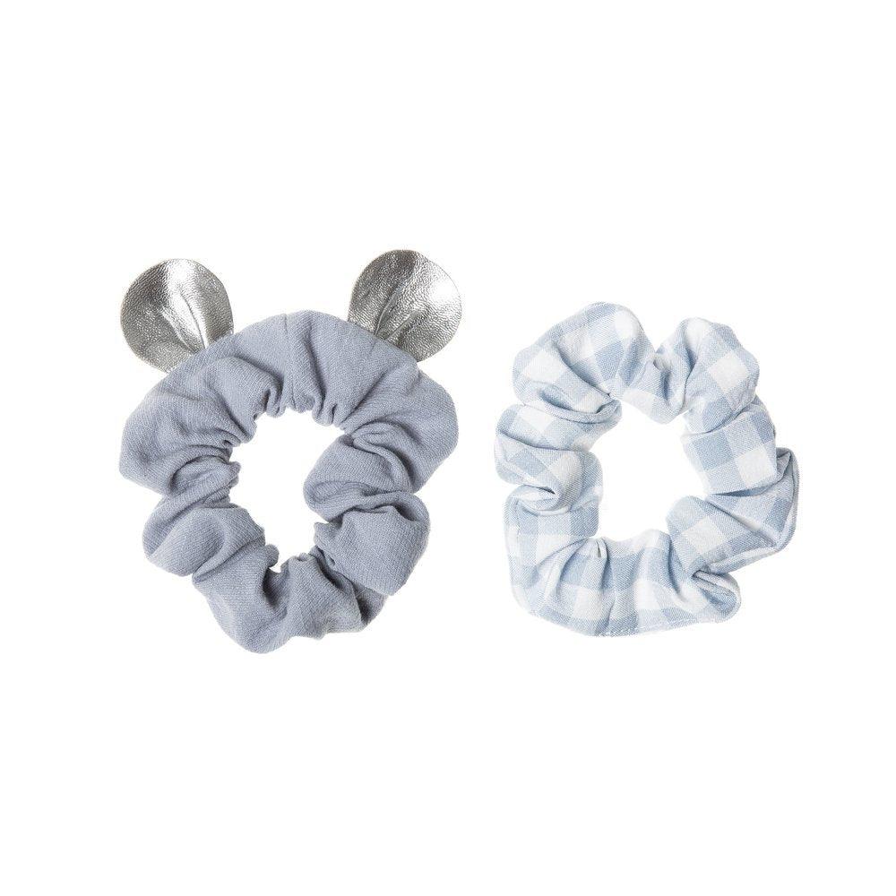 Hiuskoru/pompula, Rockahula KIDS|Little Mouse Scrunchie Set Blue