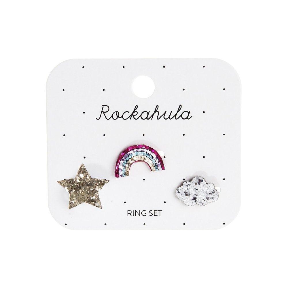 Lasten sormussetti, Rockahula KIDS|Rainbow Star Ring Set