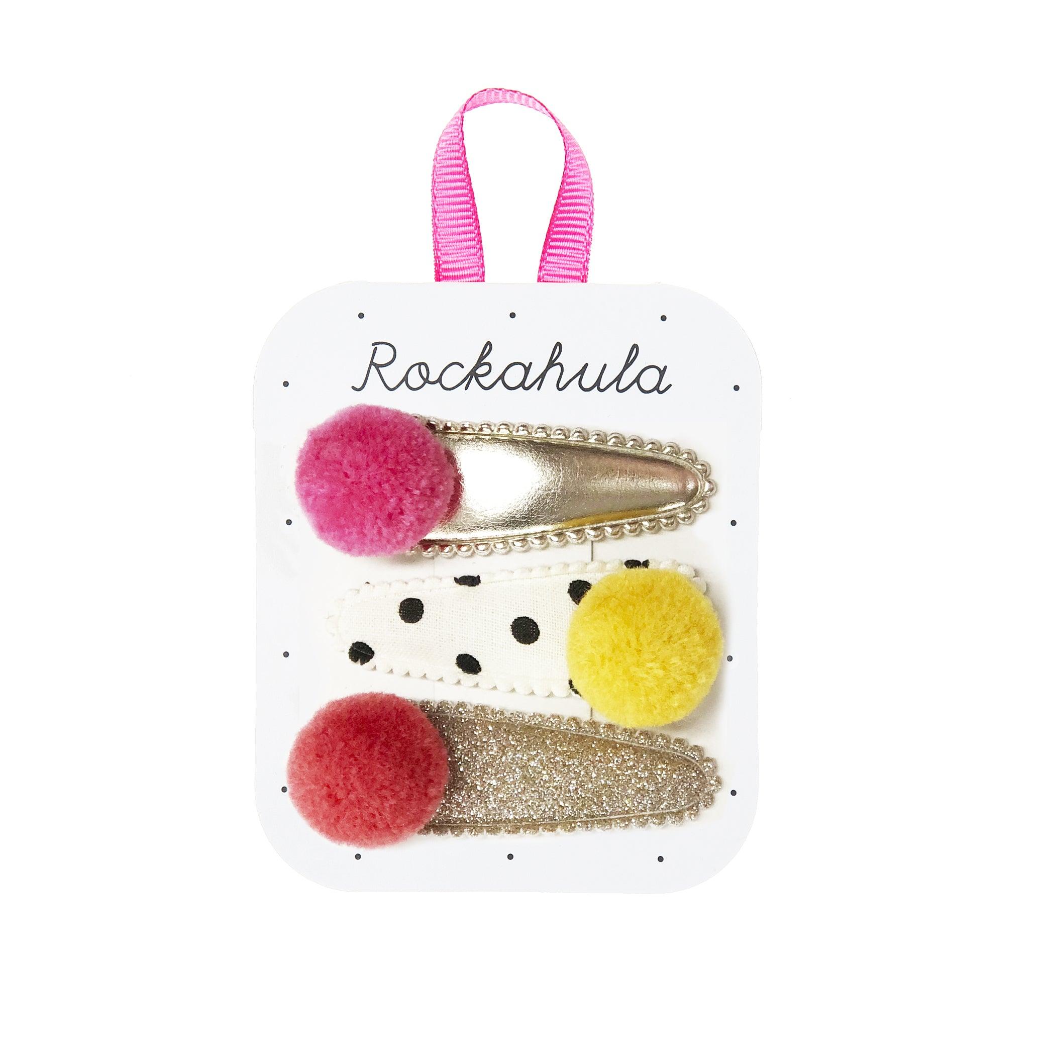 Hiuskoru/pinni, Rockahula KIDS|Pandora Pom Pom Clips Multi