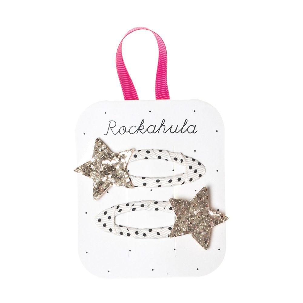 Hiuskoru/pinni, Rockahula KIDS|Bedazzle Glitter Star Clips Gold