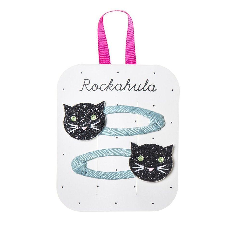 Hiuskoru/pinni, Rockahula KIDS|Sparkly Cat Clips Black