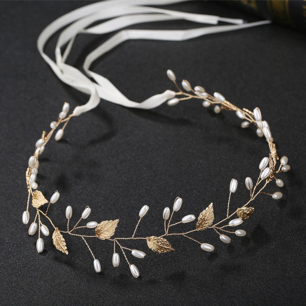 Hair ornament, vine/ROMANCE, Gold Leafs Headpiece