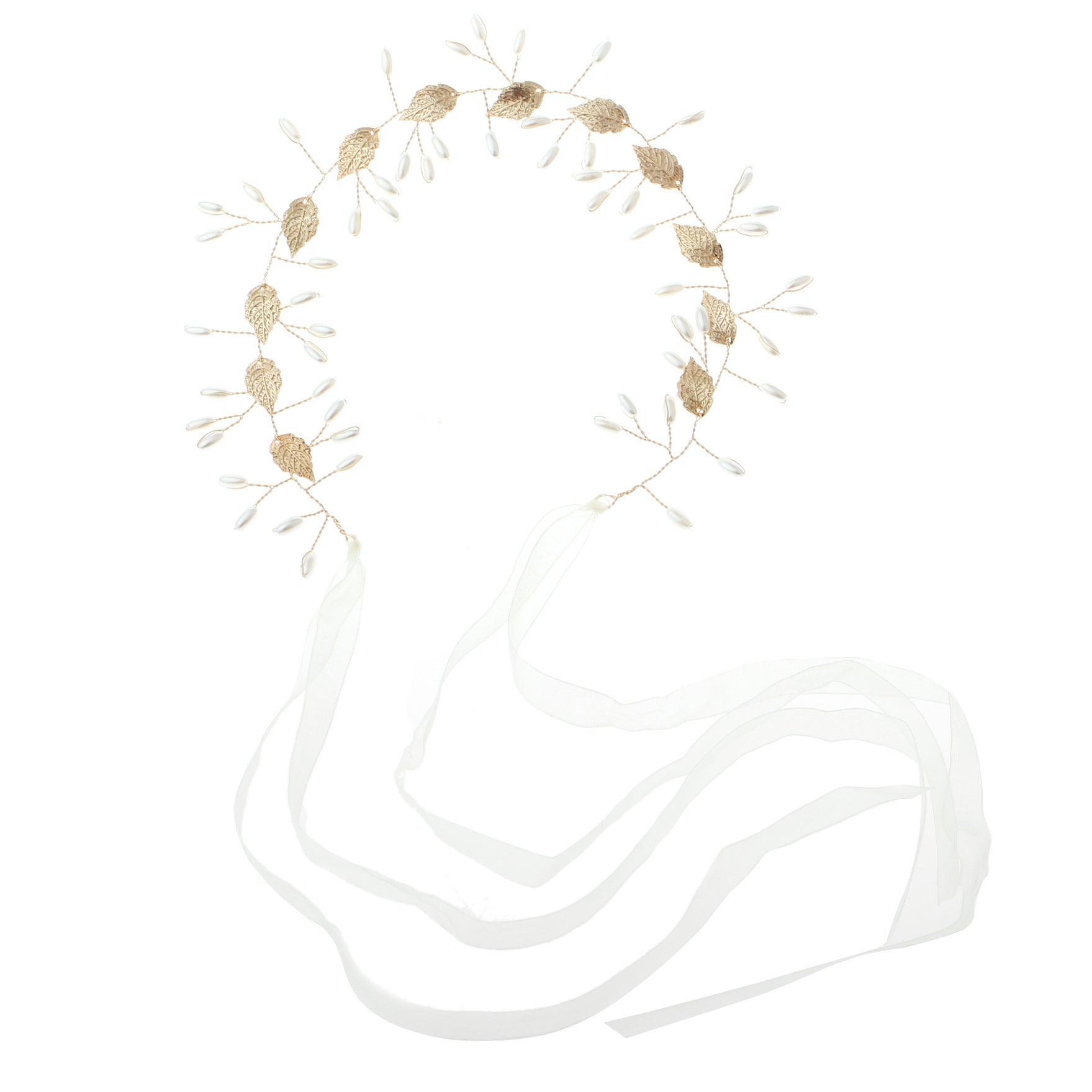 Hair ornament, vine/ROMANCE, Gold Leafs Headpiece
