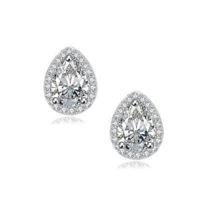 Crystal earrings, ATHENA BRIDAL JEWELERY|Crystal Teardop