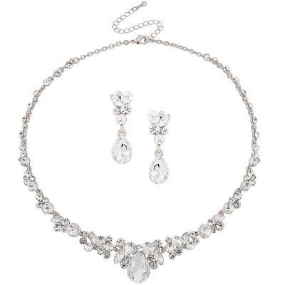 Crystal necklace, ATHENA BRIDAL | Crystal Enchantment Necklace Set