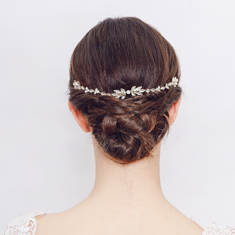 Hair jewelry, ATHENA BRIDAL JEWELERY|Dainty Crystal Vine in Rosegold
