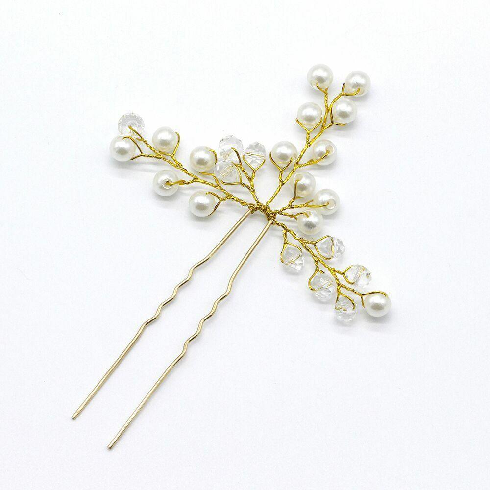 Hiuskoru, hiuskampa/ROMANCE, Delicate Hairpiece in Gold