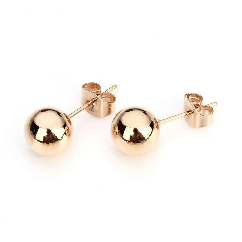 Surgical steel buttons, Basic Rosegold