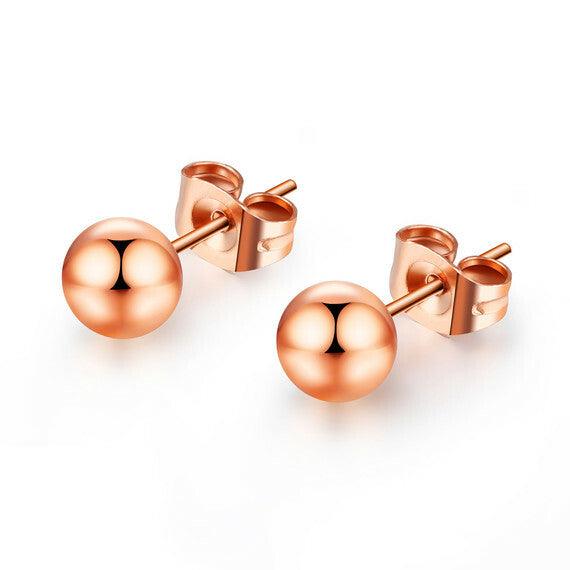 Surgical steel buttons, Basic Rosegold