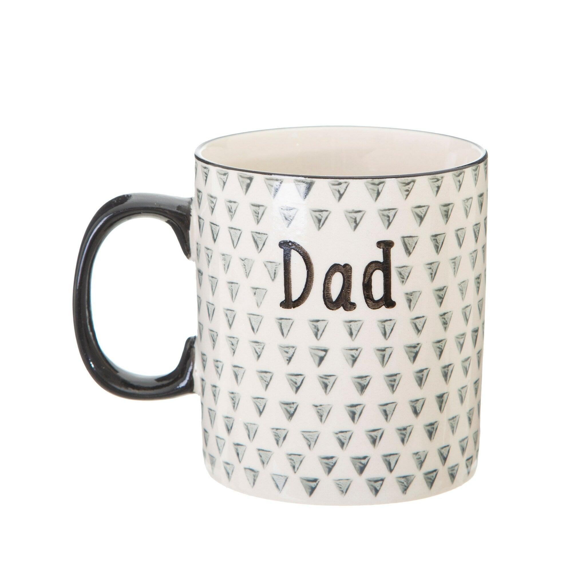 Mug, Sass & Belle|Dad Geometric Monochrome Mug
