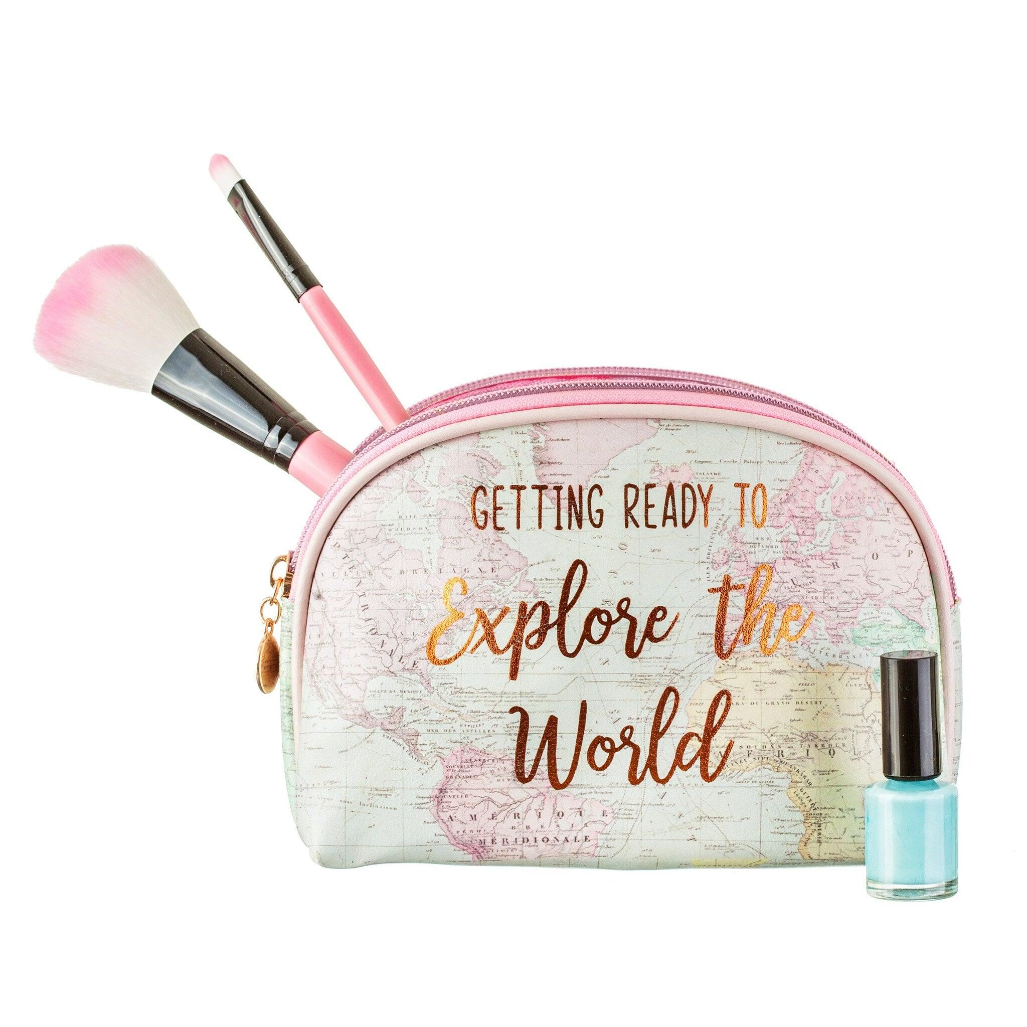 Makeup bag, Sass & Belle|World Explorer Cosmetic Bag