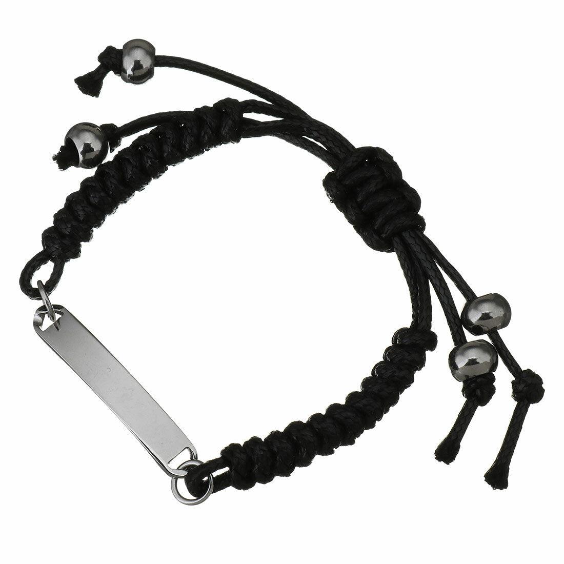 Kirurginteräksinen rannekoru, Relaxed Black Bracelet