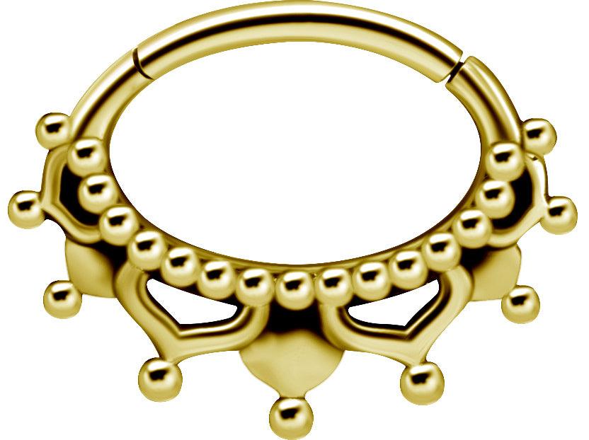 PREMIUM COLLECTION|Itämainen kulta septum & daith clicker