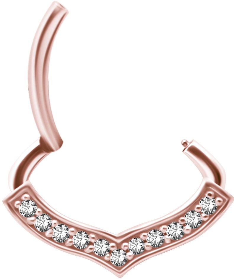 PREMIUM COLLECTION|Siro ruusukulta septum & daith clicker