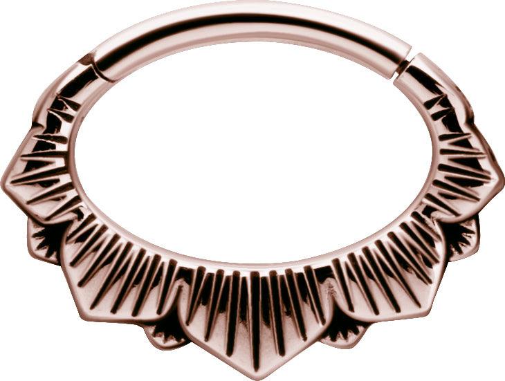 PREMIUM COLLECTION | Lootus -ruusukulta septum & daith clicker