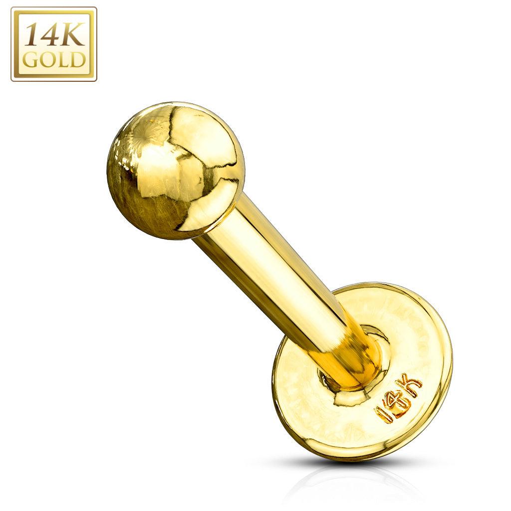 Labret, 14K Gold Labret -kultainen labretkoru