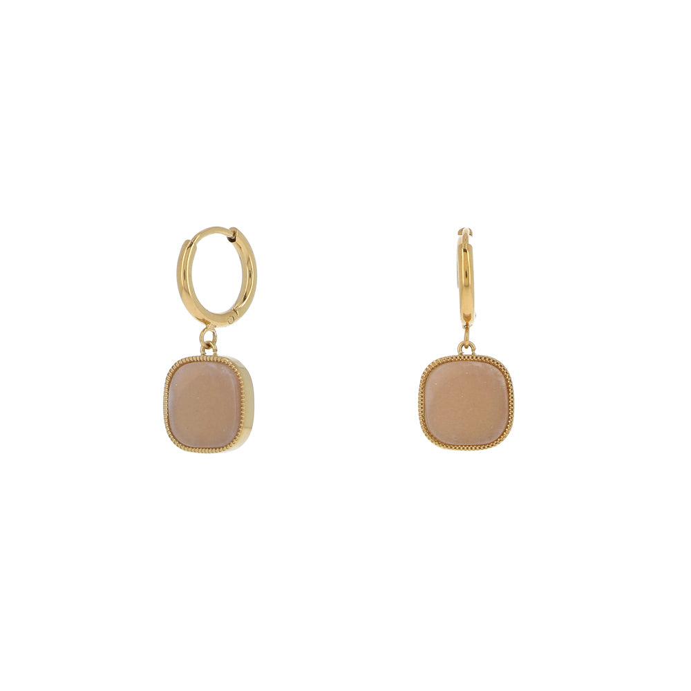 Earrings, BOHM PARIS|Boucles D'oreilles Gigi with pierre de Soleil
