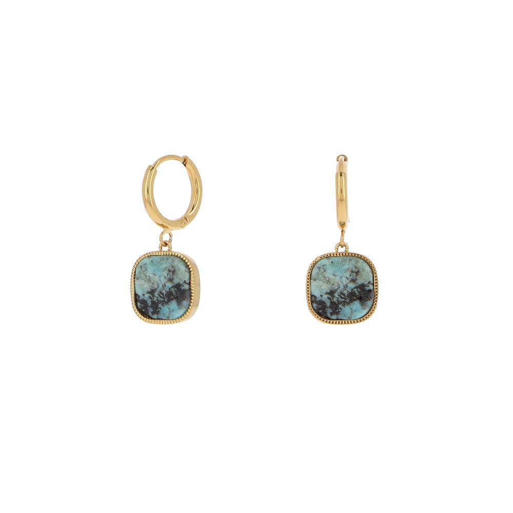 Korvakorut, BOHM PARIS|Boucles D'oreilles Gigi avec turqoise africaine
