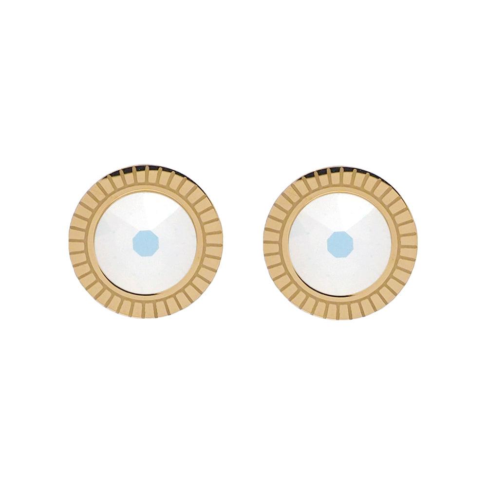 Earrings, BOHM PARIS|Boucles D'oreilles Miel avec Cristal multi