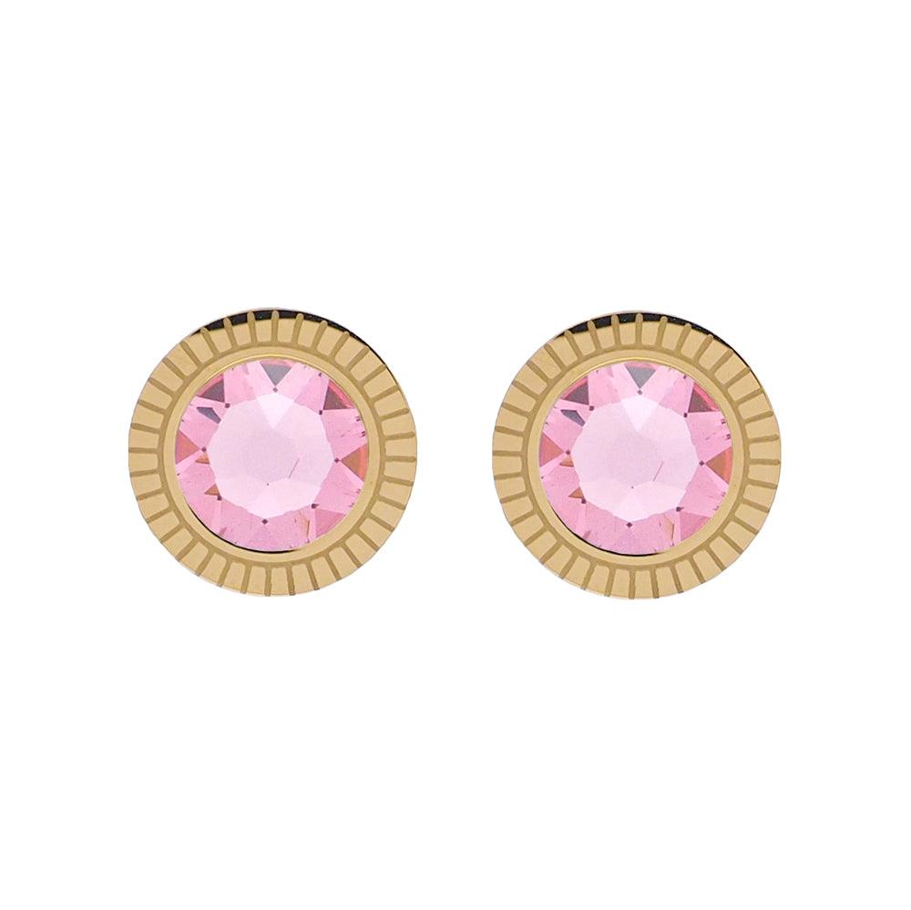 Korvakorut, BOHM PARIS | Boucles D'oreilles Miel avec cristal rose