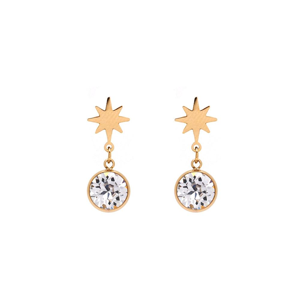 Korvakorut, BOHM PARIS|Boucles Étoile avec cristal clair