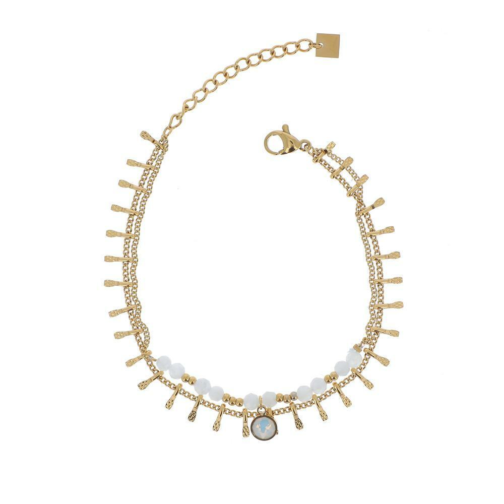 Rannekoru, BOHM PARIS|Bracelet Mandy avec agate blanche