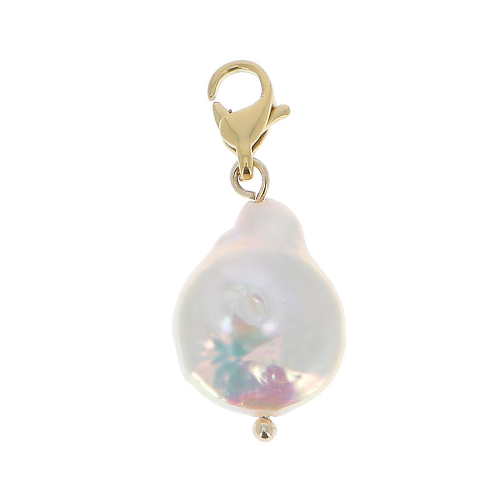 Mascot/pendant, BOHM PARIS|Lockie Charm Napoli freshwater pearl