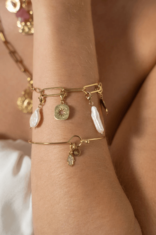 Mascot/pendant, BOHM PARIS|Lockie Charm Castille petit, nacre