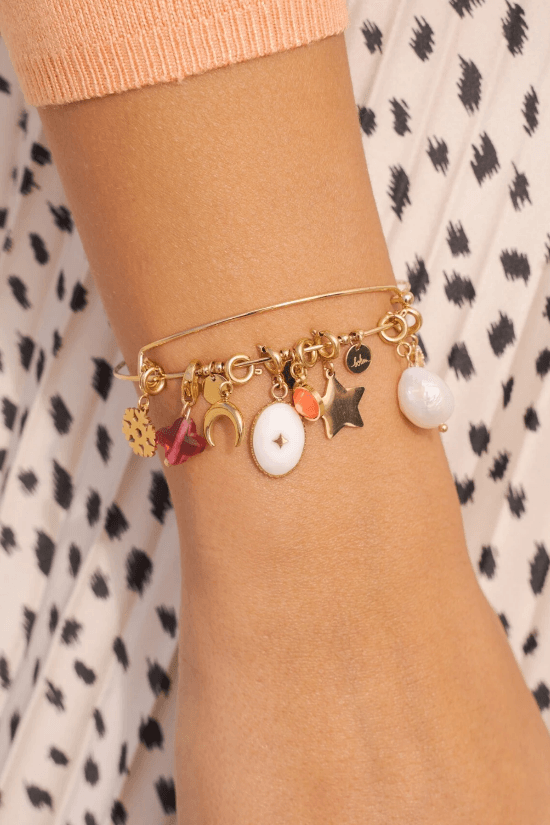 Mascot/pendant, BOHM PARIS|Lockie Charm Castille petit, nacre