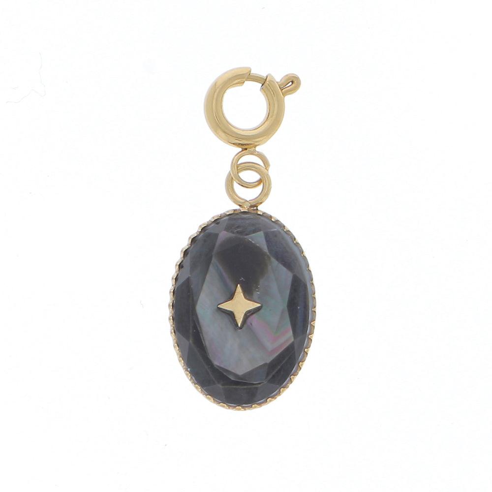 Mascot/pendant, BOHM PARIS|Lockie Charm Castille petit, nacre gris