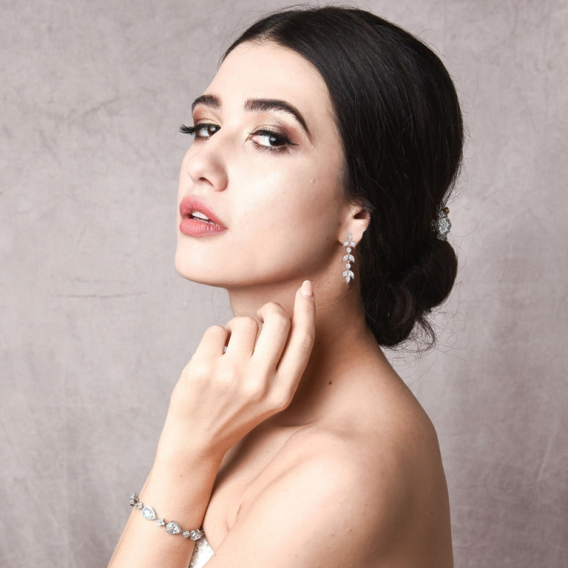 Crystal earrings, ATHENA BRIDAL|Romantic Adelie Earrings