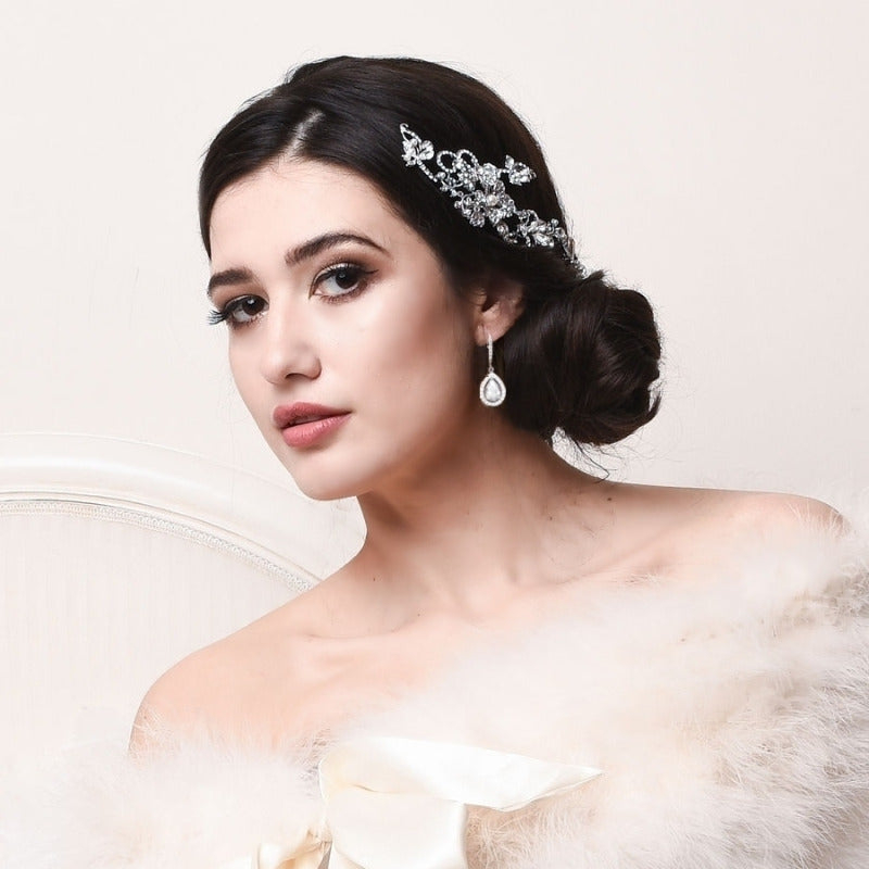 Crystal earrings, ATHENA BRIDAL|Classic Teardrop Earrings