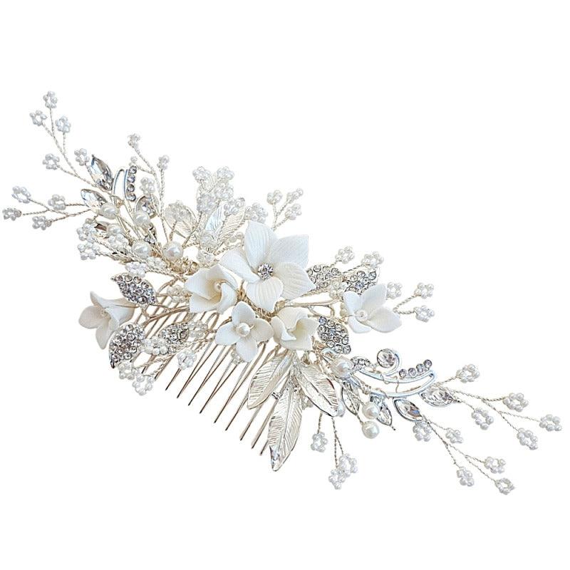 Hiuskoru, ATHENA BRIDAL|Blooming Jasmin Headpiece -Luxe Hair Comb
