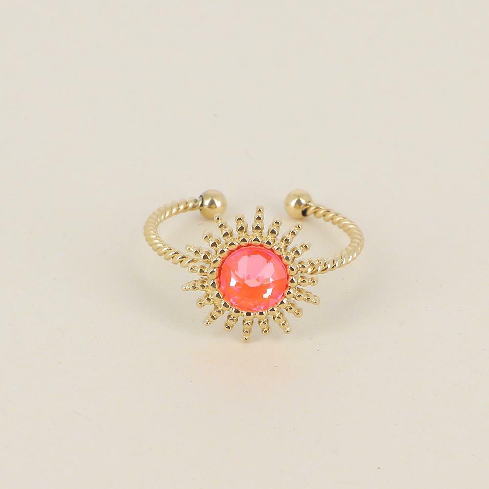 Sormus, BOHM PARIS|Bague Dao avec cristal electric orange delite