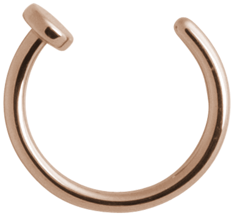 Piercing ring, nose ring Steel Roseline® Open Nose Hoop