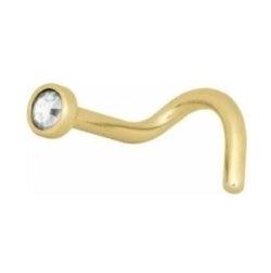 Nenäkoru, nenänappi Titan Zirconline® Jewelled Stud (1mm/2mm)