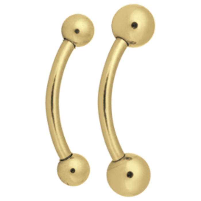 Bananabell/kaareva tappi 1,2mm|Titan Zirconline®