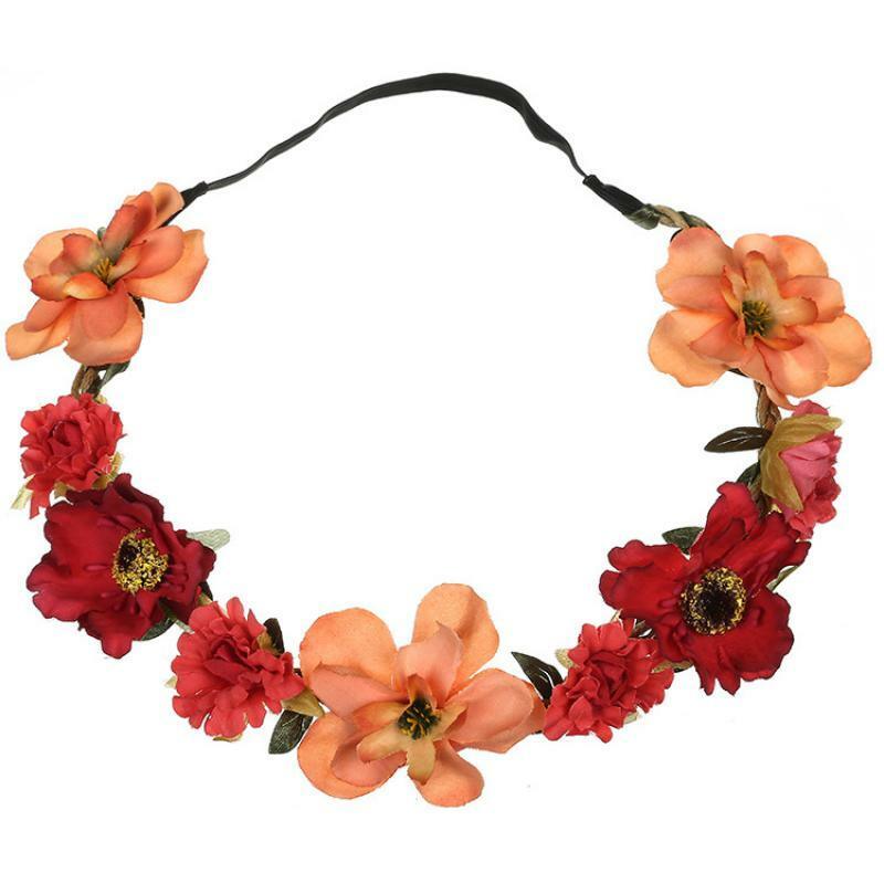 Kukkapanta|SUGAR SUGAR, Small Flowers in Orange -hiuspanta