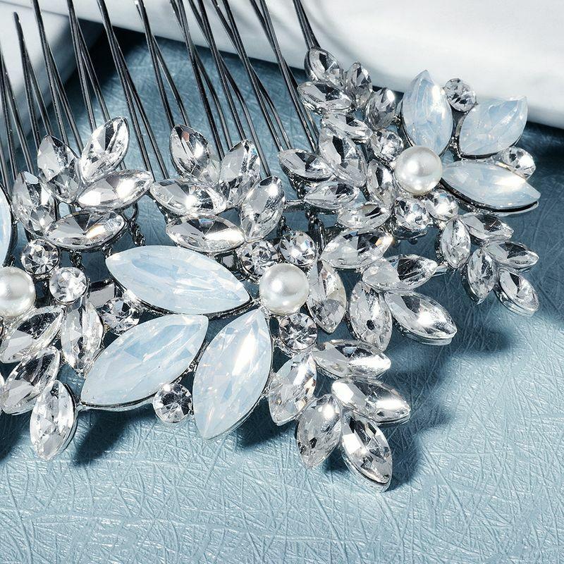 Hiuskoru, ROMANCE|Hopeinen hiuskoru opaalinhohtoisin koristein